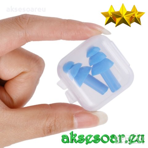 2 тапи за уши Звукоизолация Водоустойчива силиконова защита за плуване Анти-шум Спална тапа за намал, снимка 9 - Водни спортове - 41018460