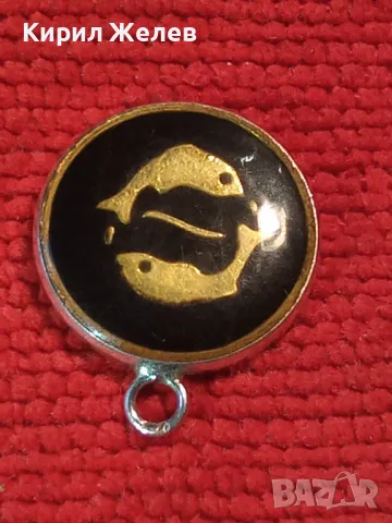 ЗОДИЯ РИБИ АСТРОЛОГИЧЕН СРЕБЪРЕН МЕДАЛЬОН СРЕБРО 900 с ЕМАЙЛ и ЛАК АРТ ПЕНДАНТ 49420, снимка 11 - Колиета, медальони, синджири - 49551522