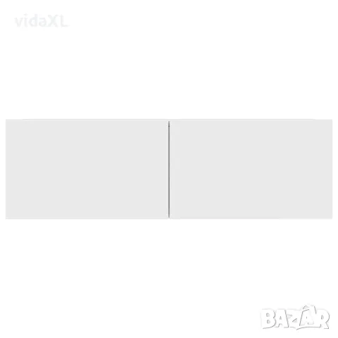 vidaXL ТВ шкаф, бял, 100x30x30 см, инженерно дърво, снимка 6 - Шкафове - 56147761