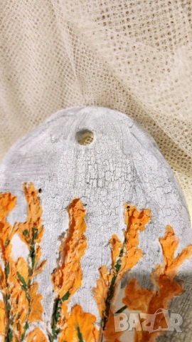 Ръчно изработено пано от глина с релефни цветя, снимка 6 - Пана - 53206786