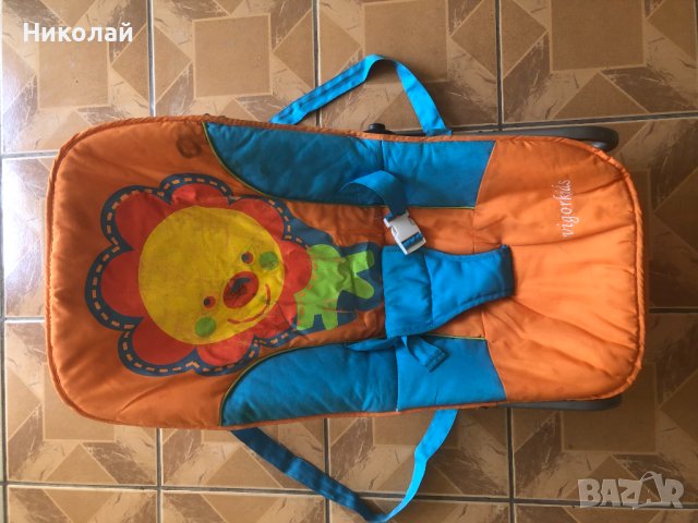 Бебешки шезлонг / бебешко столче 2 в 1, снимка 8 - Детски шезлонги - 41840135