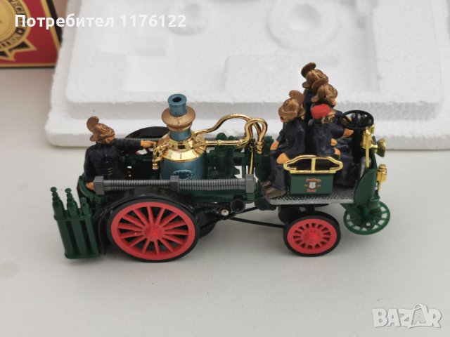 Matchbox MOY YS-43 1905 Busch Self Propelled Fire Engine Мачбокс Пожарна Кола Олдтаймер, снимка 11 - Колекции - 41524945