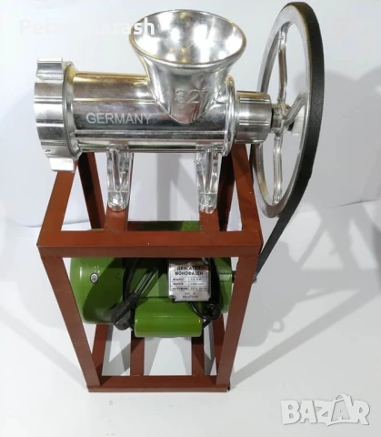 Електрическа Месомелачка Алуминиева 32 номер с електромотор, снимка 3 - Селскостопанска техника - 50546448