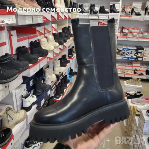 Стилни дамски боти в черно ПРОМОЦИЯ , снимка 2 - Дамски боти - 52719426