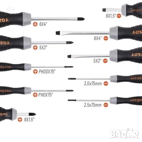 Отвертки със стойка, 21БР, снимка 4 - Аксесоари и консумативи - 41734832