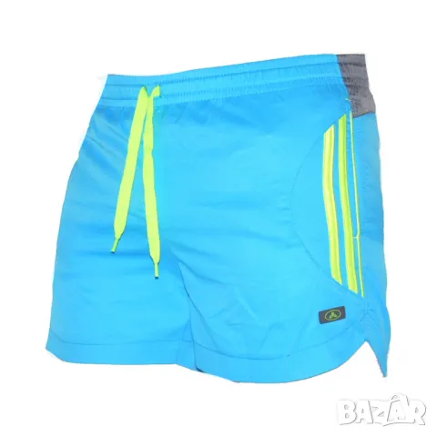 Мъжки бански RAYMOND 4XL- 7XL, светло сини с електриково зелено, полиестер