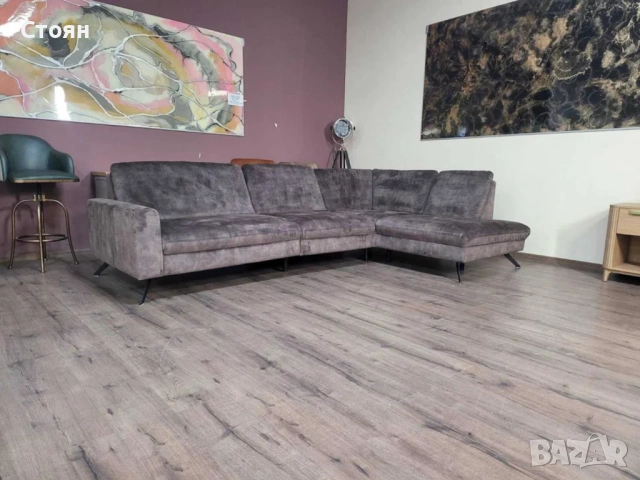 ПРОМОЦИЯ!!! Кафяв ъглов диван от плат LS701521, снимка 12 - Дивани и мека мебел - 52837751