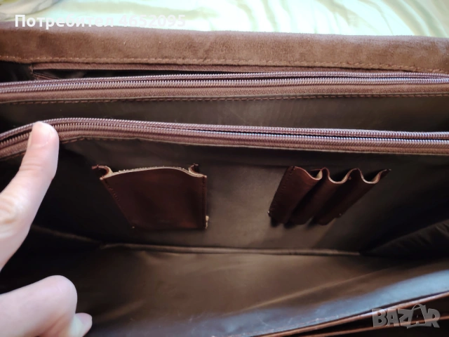 Голяма мъжка чанта от естествана кожа ART , снимка 5 - Чанти - 53298836