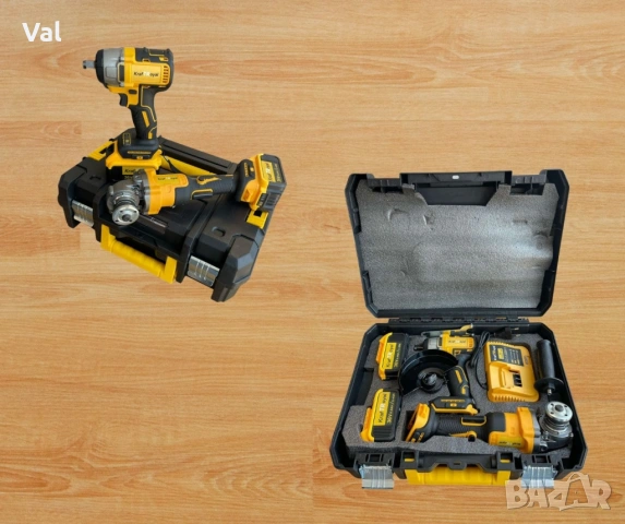 Комплект 2в1 акумулаторен гайковерт + ъглошлайф 36V 8А, снимка 5 - Винтоверти - 53671567