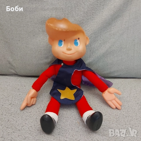 Стара Рядка Соц Българска Играчка с Музикален Механизъм Кукла Сънчо Лека Нощ Деца , снимка 9 - Колекции - 52144555