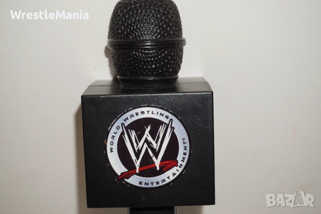 Рядък Кеч Микрофон WWE Jakks Pacific Talking Wrestling Mic 2007, снимка 6 - Колекции - 51854879