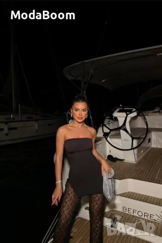 Дамска черна рокля , снимка 2 - Рокли - 48077407