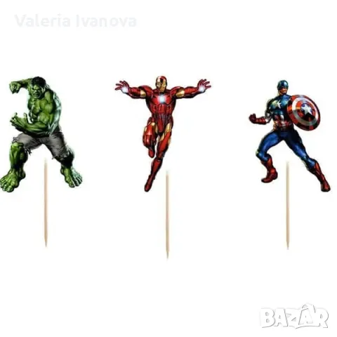 Комплект топери Marvel Avengers, 6 броя 99960