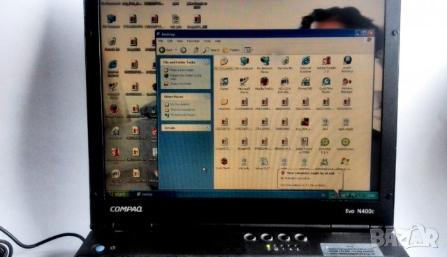 Нетбук Ноутбук Compaq Evo N400C Intel Pentium 3 III 256MB Лаптоп Windows 98 12, снимка 1 - Антикварни и старинни предмети - 39109004