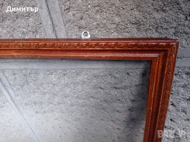 Стара голяма дървена рамка 134/69см, снимка 2 - Картини - 56073617