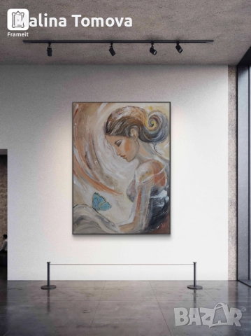 Авторска картина "В тишината...', снимка 3 - Картини - 51492499