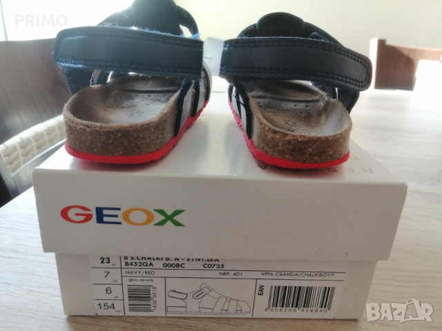 Детски сандали GEOX, сини, № 23, снимка 3 - Детски сандали и чехли - 52440933