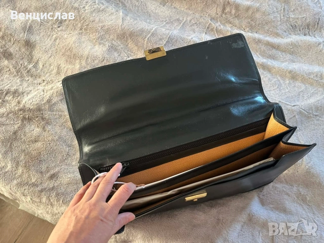 Мъжка бизнес чанта от телешка кожа, снимка 3 - Чанти - 53012801