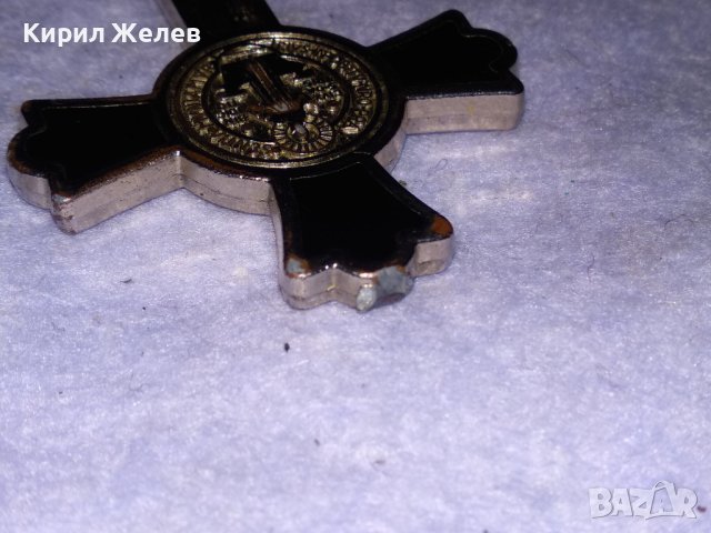ГОЛЯМ СТИЛЕН СРЕБРИСТ МЕСИНГОВ КЕЛТСКИ ТИП ДВУСТРАНЕН КРЪСТ с НУЖДА от ЛЕКА РЕСТАВРАЦИЯ 38651, снимка 6 - Други - 41681794