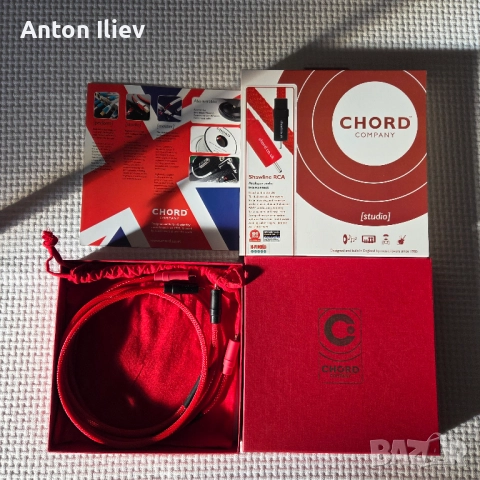 Chord Shawline - 2 RCA to 2 RCA Audio Cable 1,0m, снимка 2 - Аудиосистеми - 52964176