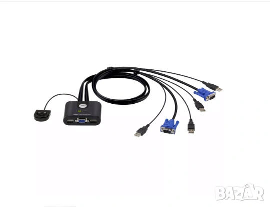 KVM Switch Aten CS22U USB, снимка 2 - Кабели и адаптери - 53626891