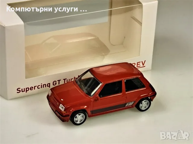 RENAULT 5 SUPERCINQ Phase II 1989 - мащаб 1:43 на Norev моделът е нов в кутия, снимка 4 - Колекции - 55750047