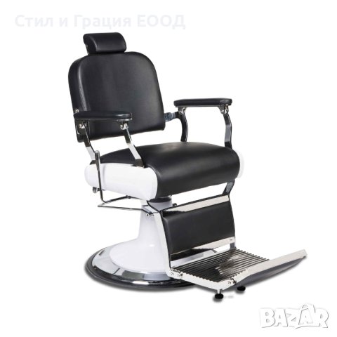 Бръснарски стол Figaro - черно, снимка 1 - Бръснарски столове - 41505099