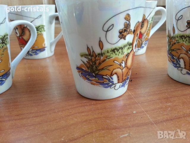 Стар японски порцелан чашки детски мотиви , снимка 5 - Антикварни и старинни предмети - 36084309