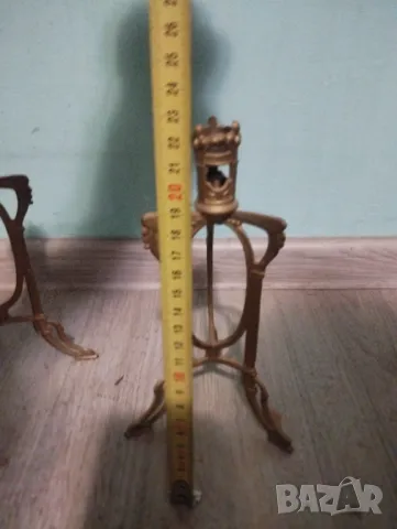 Комплект свещници арт нуво, снимка 3 - Други ценни предмети - 48199564