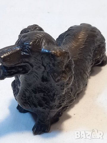 Бронзова статуетка куче , снимка 3 - Антикварни и старинни предмети - 38606062
