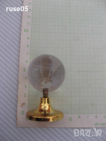 Глобус стъклен с метална основа, снимка 6 - Други стоки за дома - 53583563