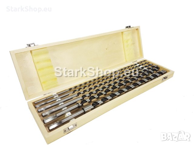  Комплект свредла за дърво 6 части 6 – 18 \ 460 мм в дървена кутия Mar-Pol, снимка 2 - Други инструменти - 40544442