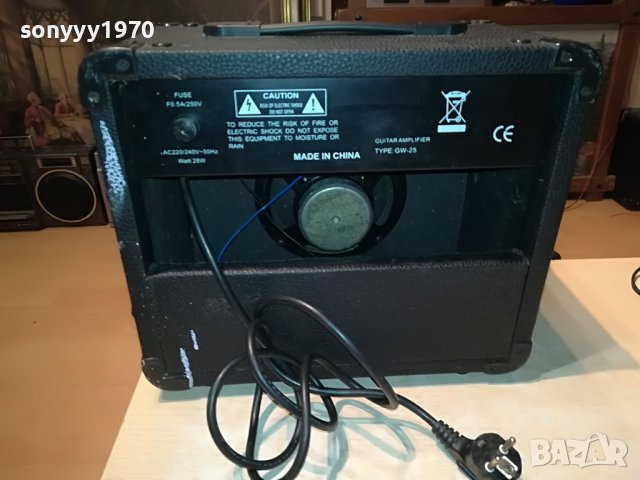 MC CRYPT GW-25 GUITAR AMPLIFIER-ВНОС GERMANY 1302231715L, снимка 12 - Ресийвъри, усилватели, смесителни пултове - 39662181