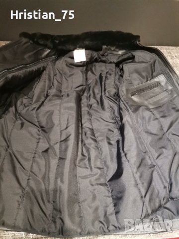 Кожена шуба от телешки бокс с подплата, снимка 3 - Якета - 38857222