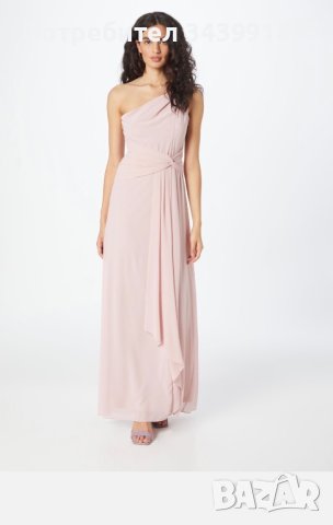 Светло розова дълга рокля за повод, снимка 2 - Рокли - 42409610