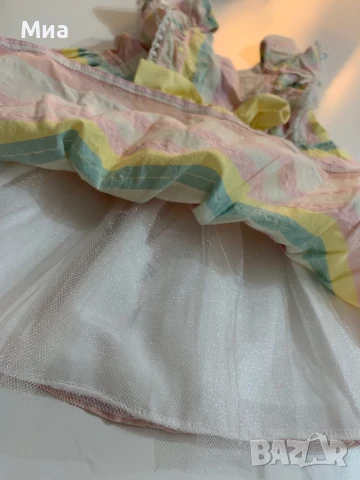 Бебешка цветна рокличка за момиченце Cumino kids wear, снимка 5 - Бебешки рокли - 50502182
