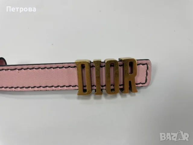 Тънък кожен колан Dior 90см Оригинал, снимка 7 - Колани - 55846094