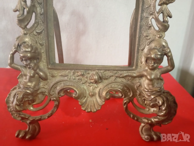 Барокова настолна рамка за снимка, снимка 2 - Други ценни предмети - 53664896