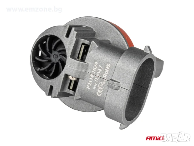 Комплект 2бр. Диодни крушки H8/H9/H11 LED 6000K 50W 12V AMIO Canbus, снимка 5 - Аксесоари и консумативи - 50556968