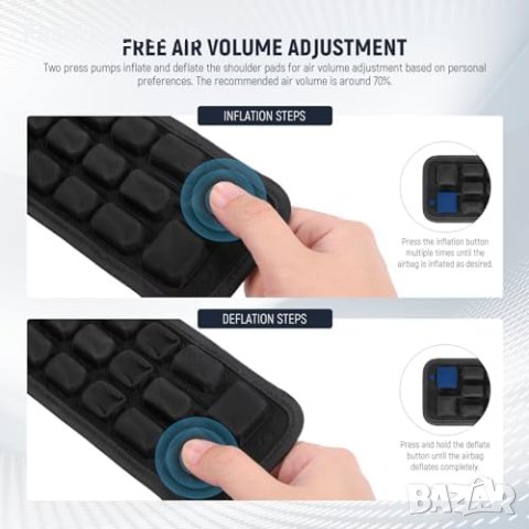 Нови Регулируеми Ремъци NEEWER с Въздушни Клетки за раница чанта, снимка 5 - Други стоки за дома - 42733182