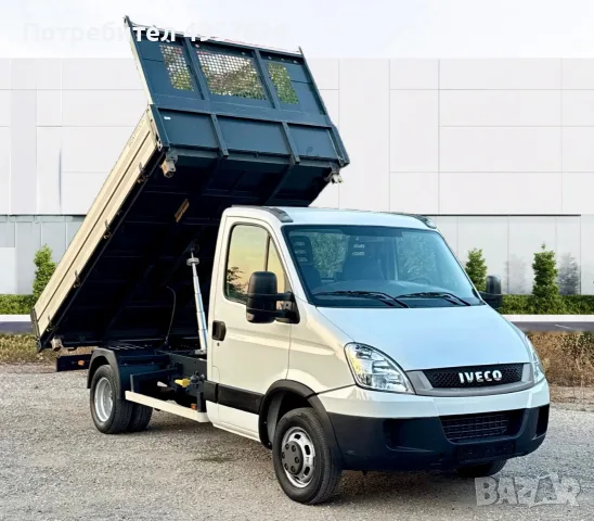 Iveco Daily 98хил.км!!!**3.60м. ТРИСТРАНЕН САМОСВАЛ SCATTOLINI**3.0*40c15, снимка 7 - Бусове и автобуси - 56226220