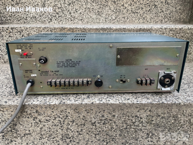Винтидж Японски усилвател Toa TA-907 solid state PA amplifier , снимка 8 - Ресийвъри, усилватели, смесителни пултове - 36323155