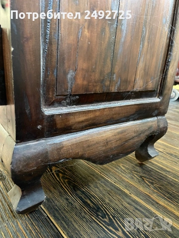 Мебели масив тиково дърво махагон скрин шкаф библиотека бюфет, снимка 7 - Шкафове - 48833237