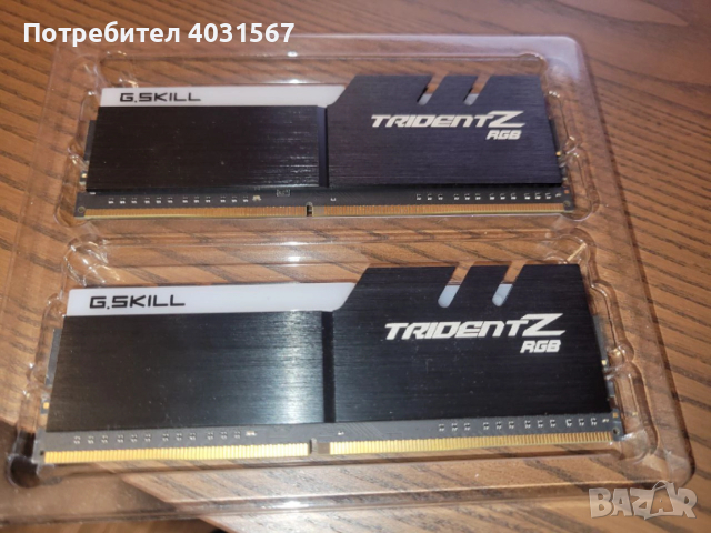 Рам памет G.SKILL Trident Z RGB 16GB (2x8GB) DDR4 3200MHz - уникални!, снимка 2 - RAM памет - 52584708