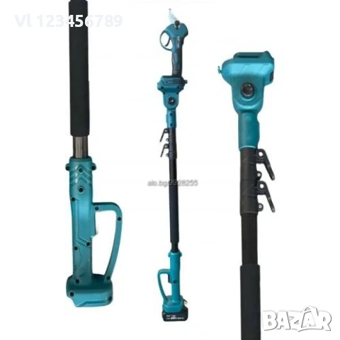 Акумулаторна лозарска ножица KraftRoyal 36V 8AH с Телескопичен прът 2.5м, снимка 2 - Градински инструменти - 53856242