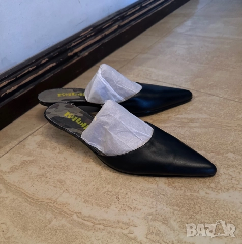 дамски кожени чехли