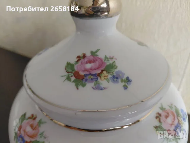 Бонбониера, английска, вис.17см., снимка 5 - Декорация за дома - 56178411