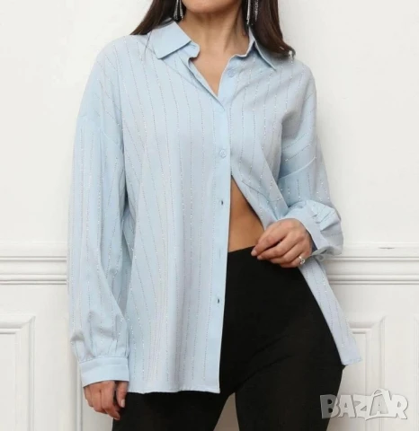 памучни ризи с камъни , снимка 2 - Ризи - 50950519