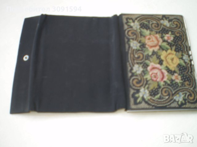 19ти век портмоне несесер ръчна  многоцветна бродерия, снимка 4 - Антикварни и старинни предмети - 41830400