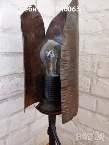 Стара лампа от ковано желязо, снимка 7 - Антикварни и старинни предмети - 52675995